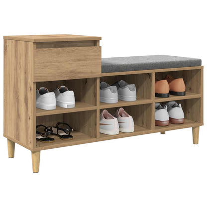 Shoe Cabinet Artisan Oak 102 x 36 x 60 cm Engineered Wood