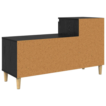 Shoe Cabinet Black Oak 102 x 36 x 60 cm Engineered Wood