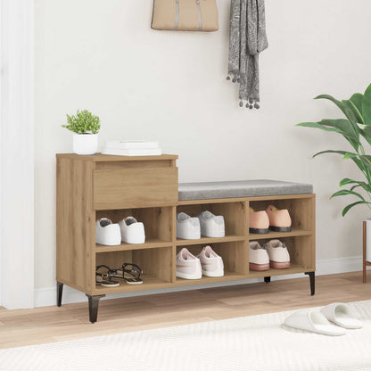 Shoe Cabinet Artisan oak 102 x 36 x 60 cm Engineered wood