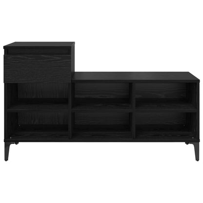 Shoe Cabinet Black oak 102 x 36 x 60 cm Engineered wood
