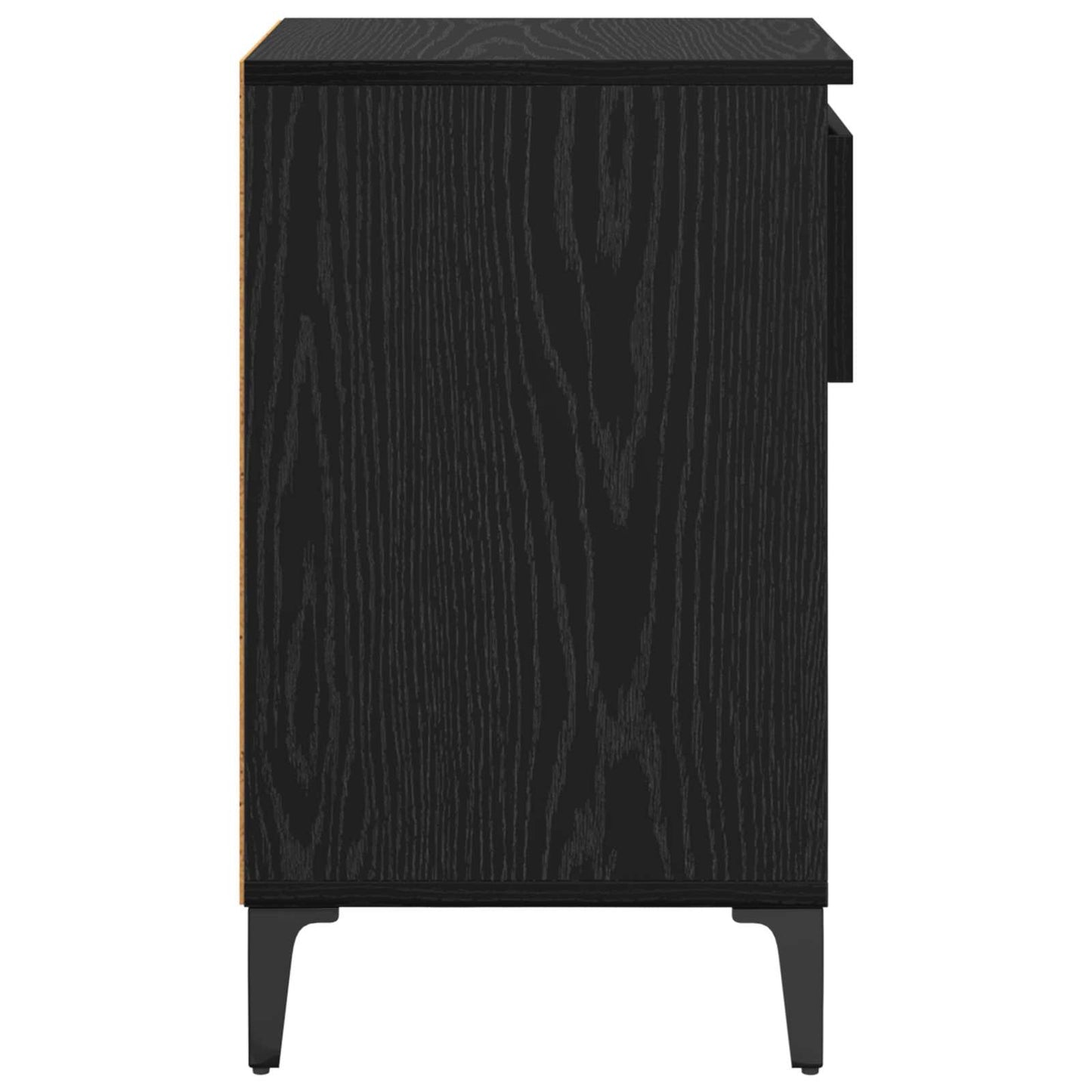 Shoe Cabinet Black oak 102 x 36 x 60 cm Engineered wood