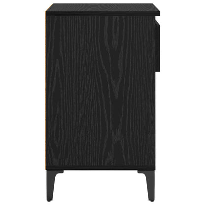 Shoe Cabinet Black oak 102 x 36 x 60 cm Engineered wood
