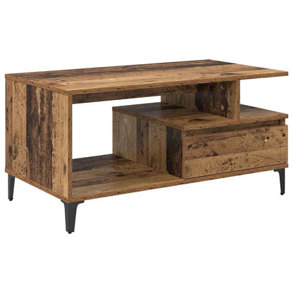 Coffee Table Old Wood 90 x 49 x 45 cm Engineered Wood