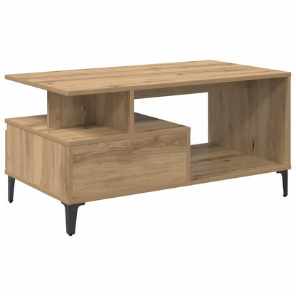 Coffee Table Artisan Oak 90 x 49 x 45 cm Engineered Wood