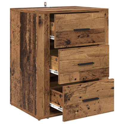 Bedside Cabinet Old Wood 35 x 50 x 60 cm Engineered Wood
