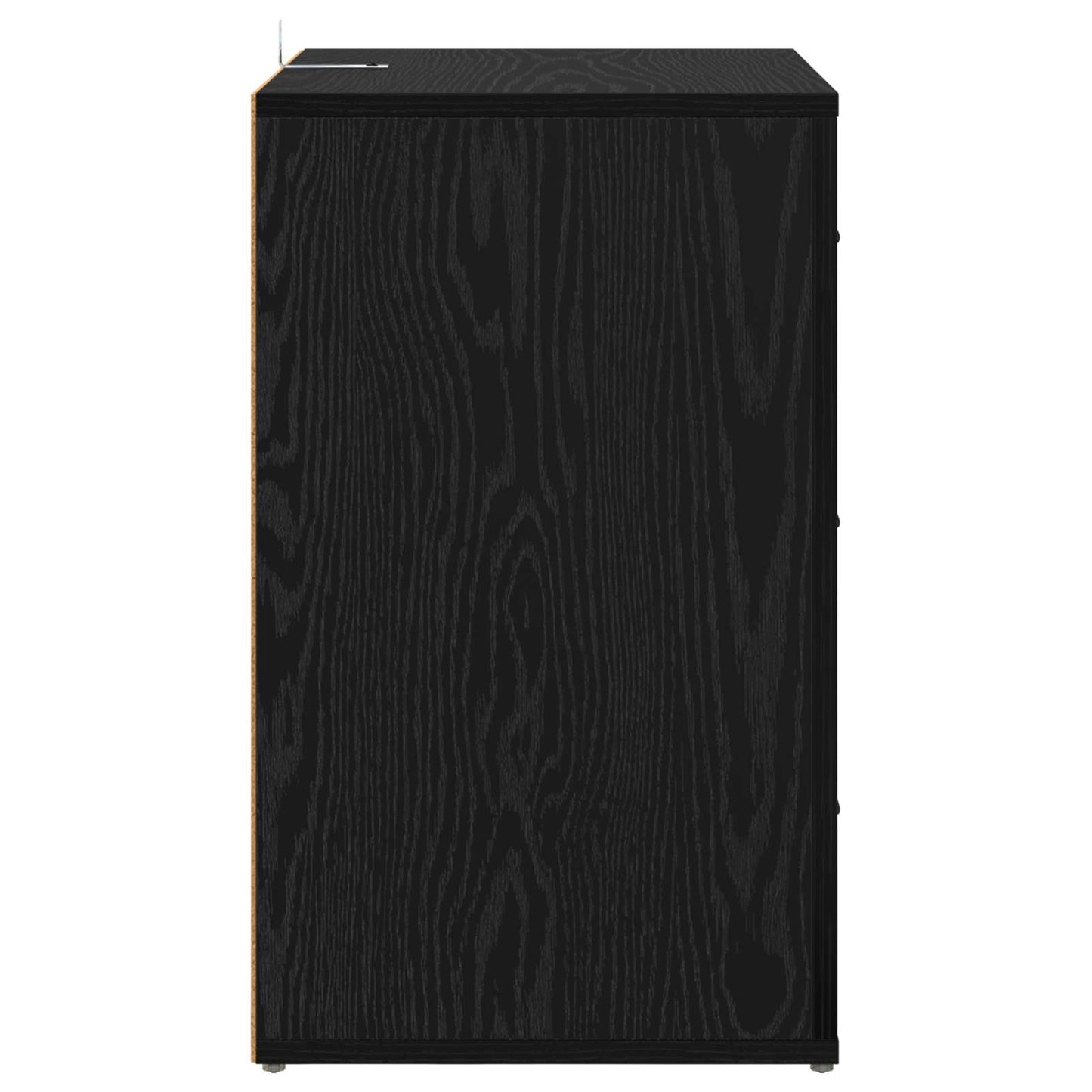 Bedside Cabinet Black Oak 35 x 50 x 60 cm Engineered Wood