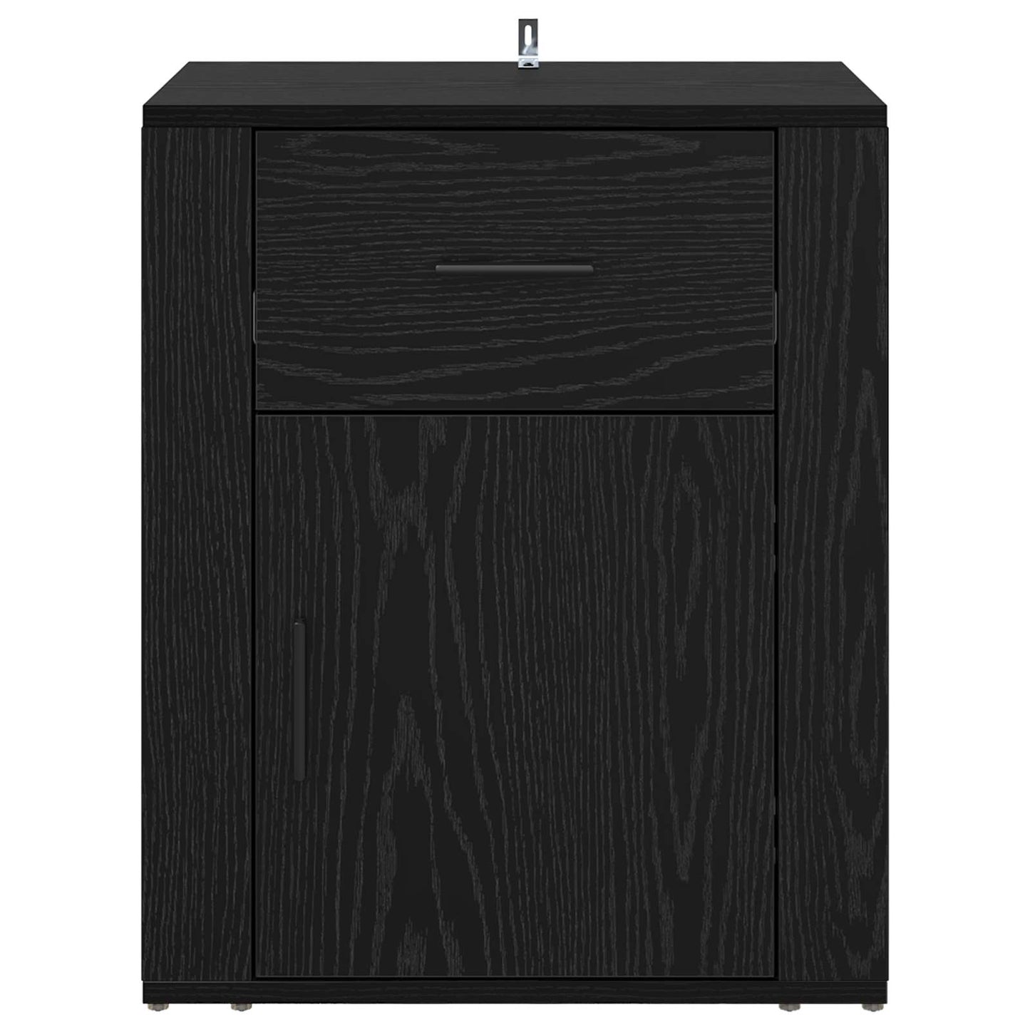 Bedside Cabinet Black Oak 35 x 50 x 60 cm Engineered Wood