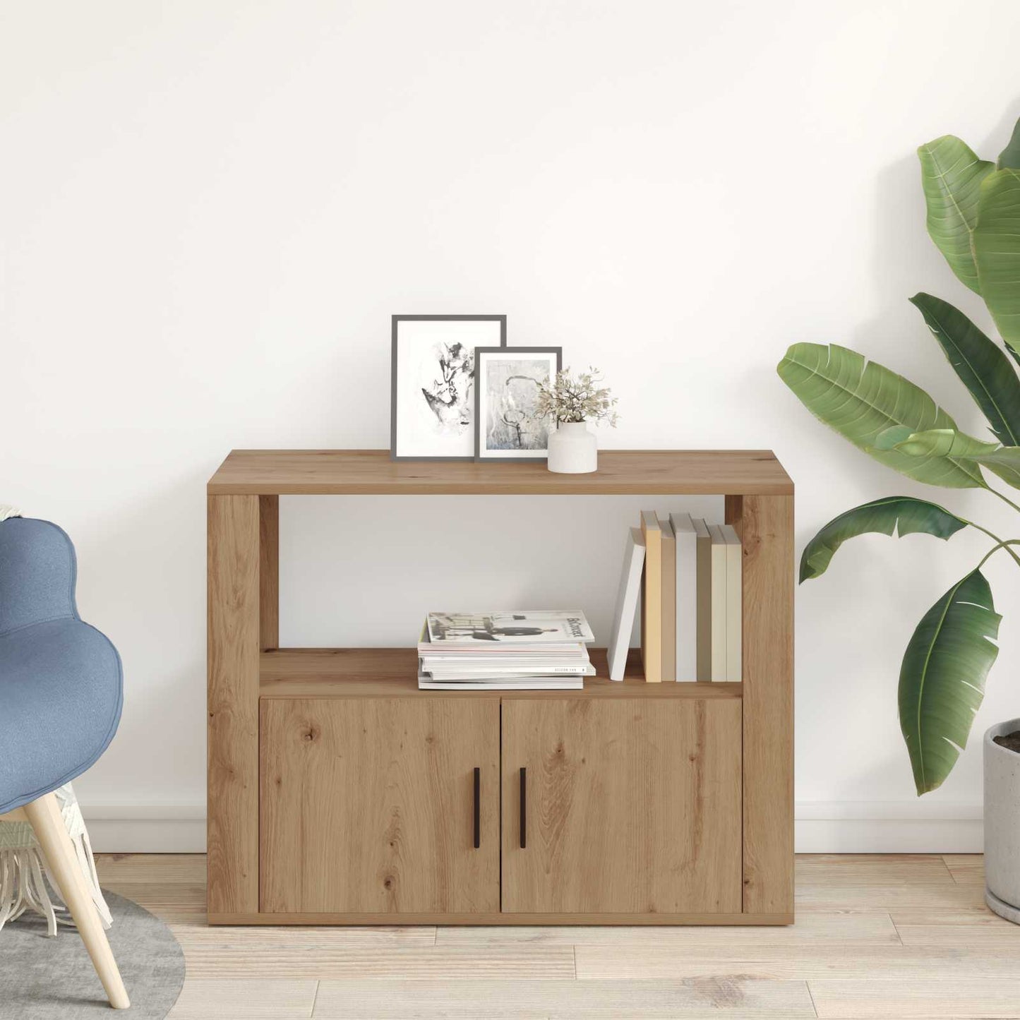 Sideboard Artisan oak 80 x 30 x 60 cm Engineered wood
