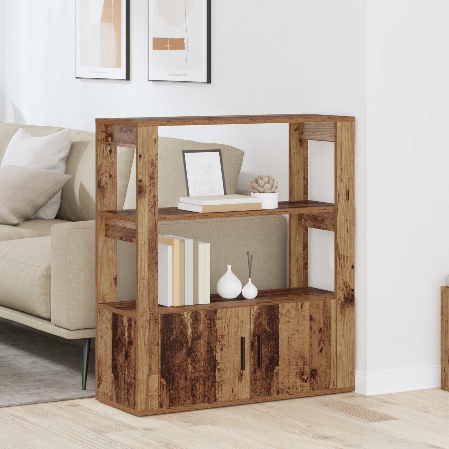 Sideboard Old wood 30 x 80 x 90 cm Engineered Wood