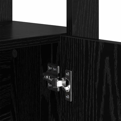 Sideboard Black oak 30 x 80 x 119.5 cm Engineered Wood