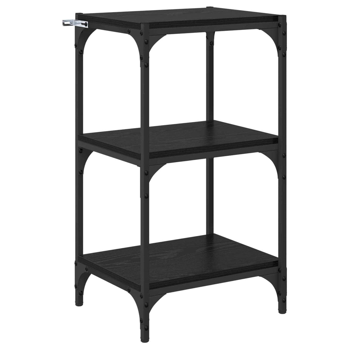 Book Cabinet Black oak 40 x 33 x 70.5 cm Engineered wood