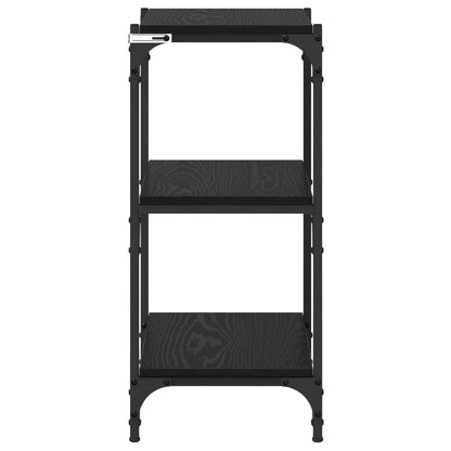 Book Cabinet Black oak 40 x 33 x 70.5 cm Engineered wood