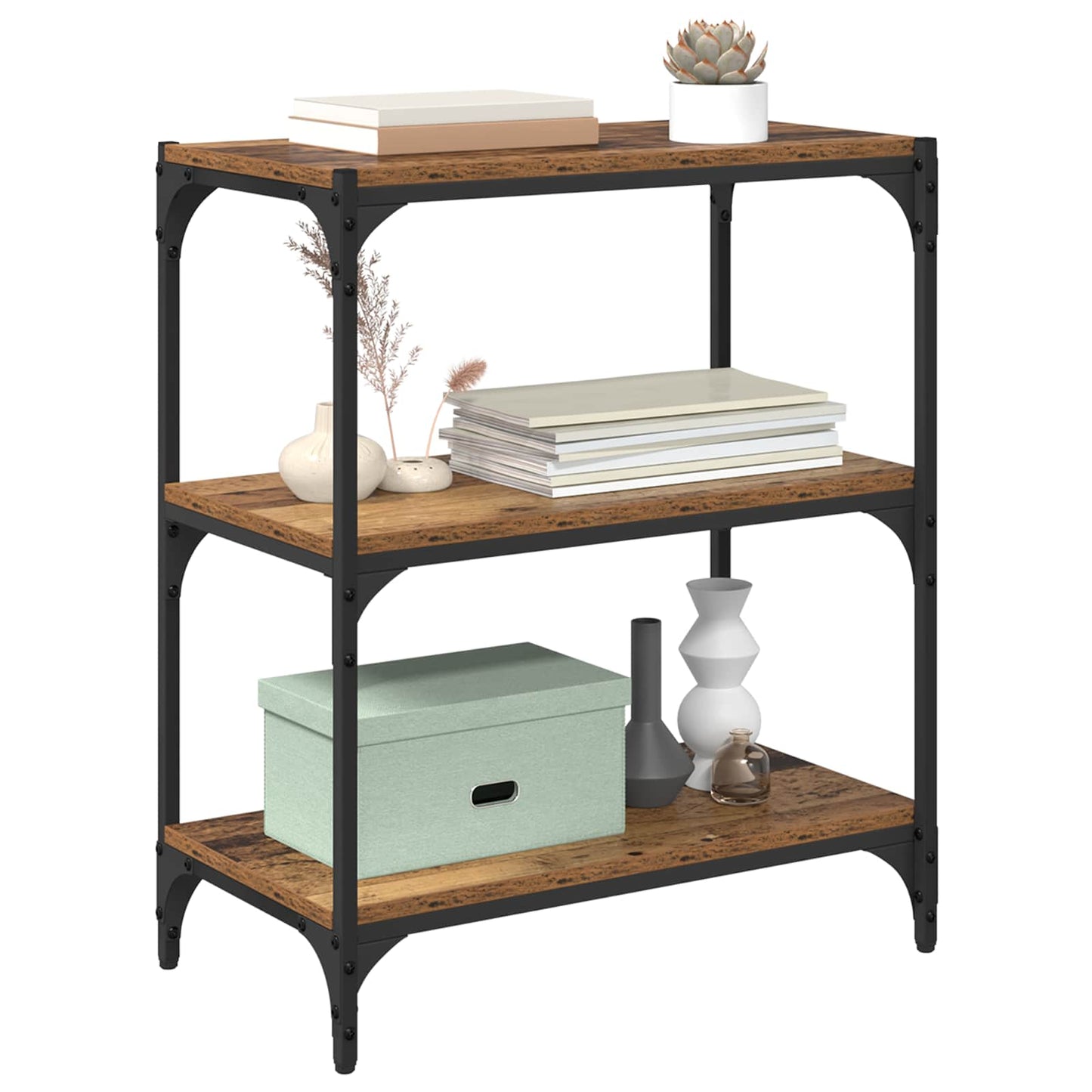 Book Cabinet Old wood 60 x 33 x 70.5 cm Engineered wood