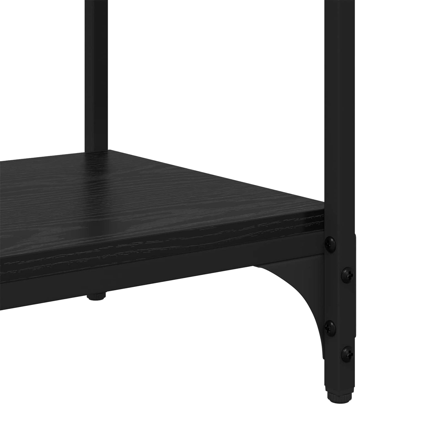 Book Cabinet Black oak 60 x 33 x 70.5 cm Engineered wood