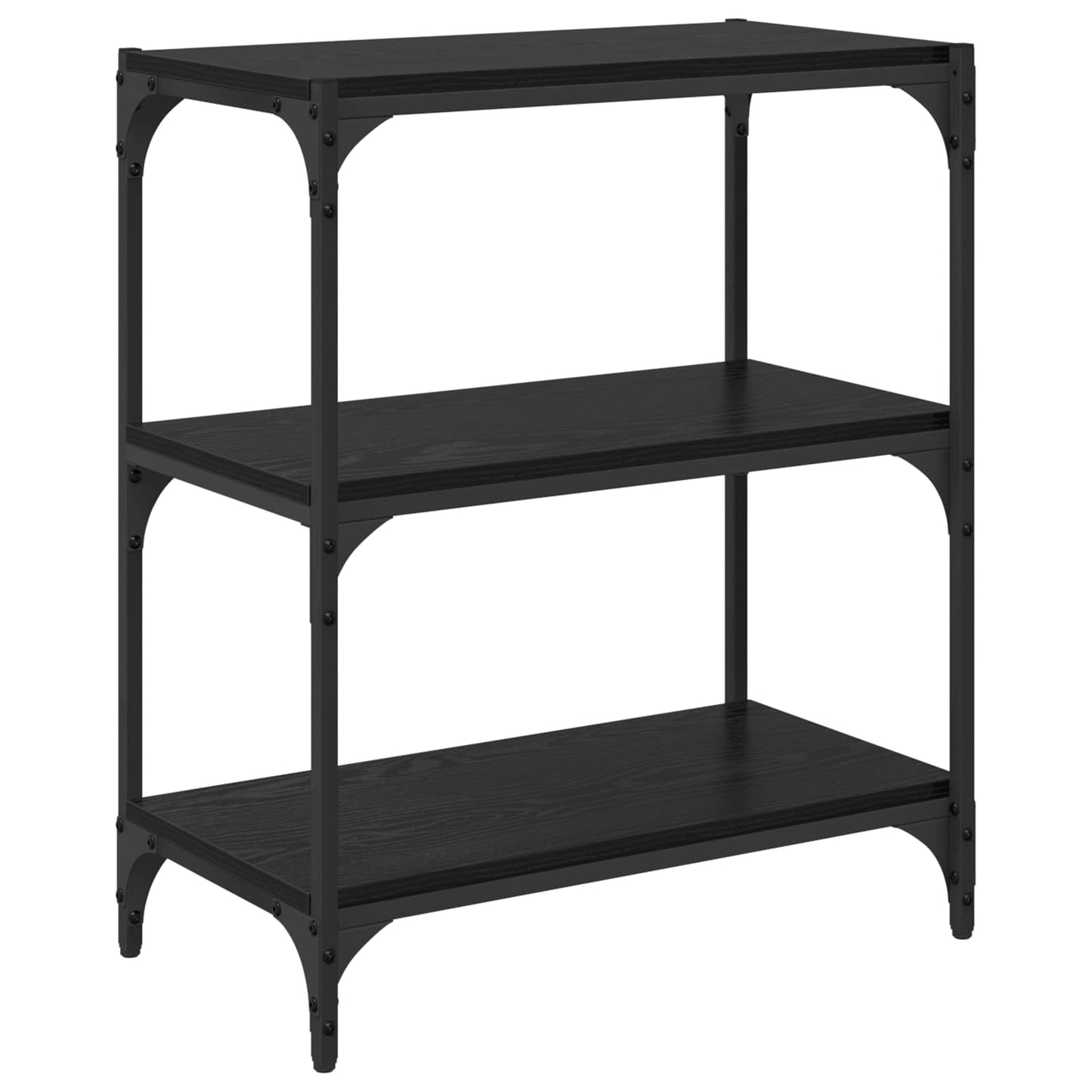 Book Cabinet Black oak 60 x 33 x 70.5 cm Engineered wood