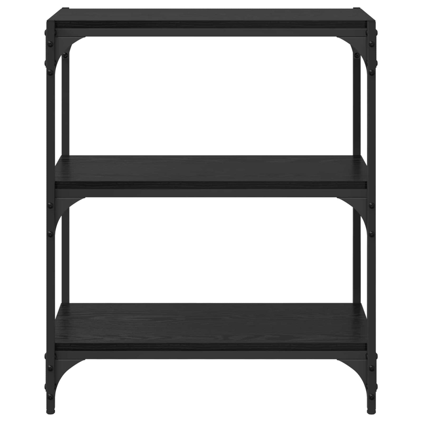 Book Cabinet Black oak 60 x 33 x 70.5 cm Engineered wood