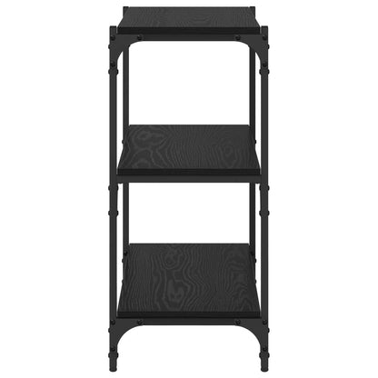 Book Cabinet Black oak 60 x 33 x 70.5 cm Engineered wood
