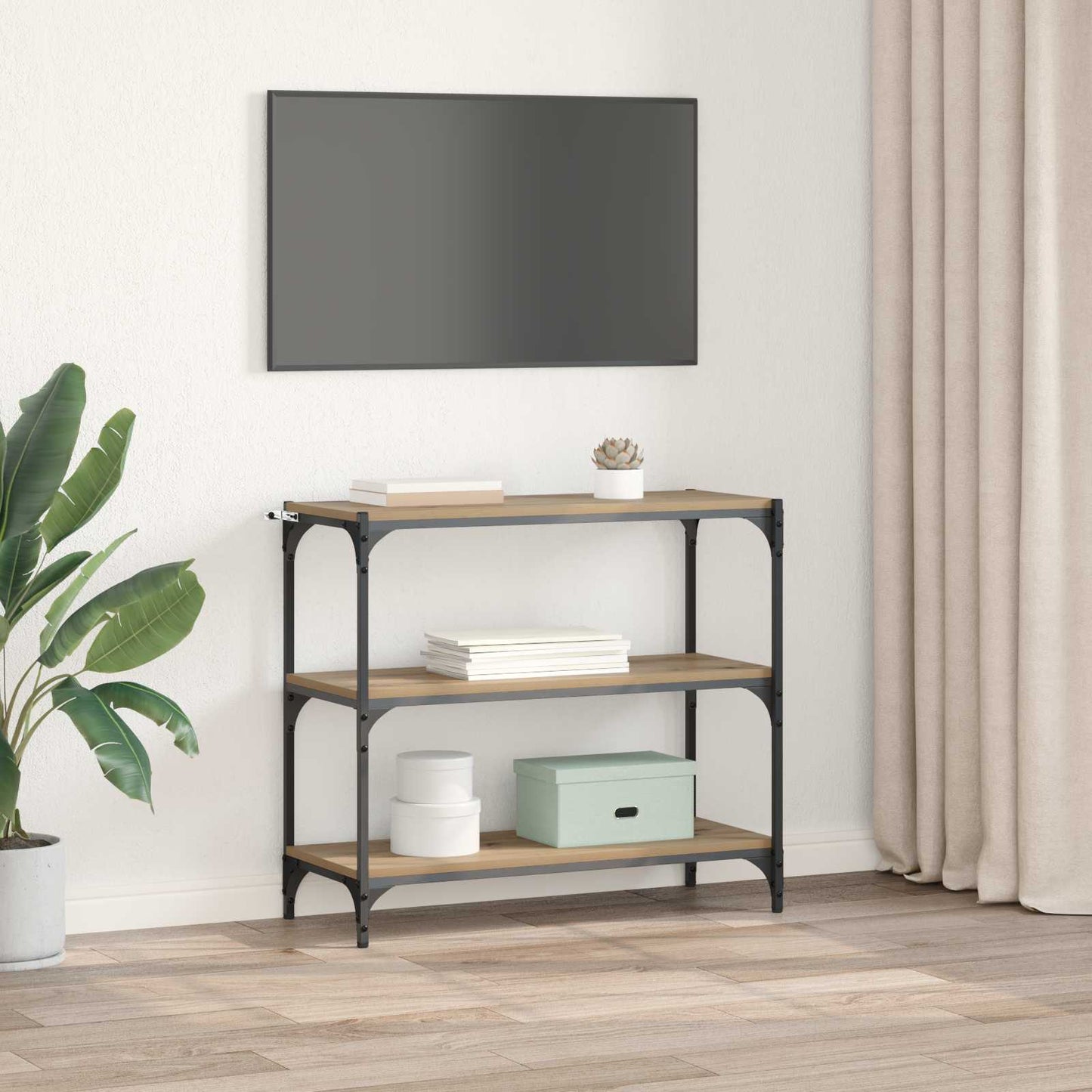 Book Cabinet Artisan Oak 80 x 33 x 70.5 cm