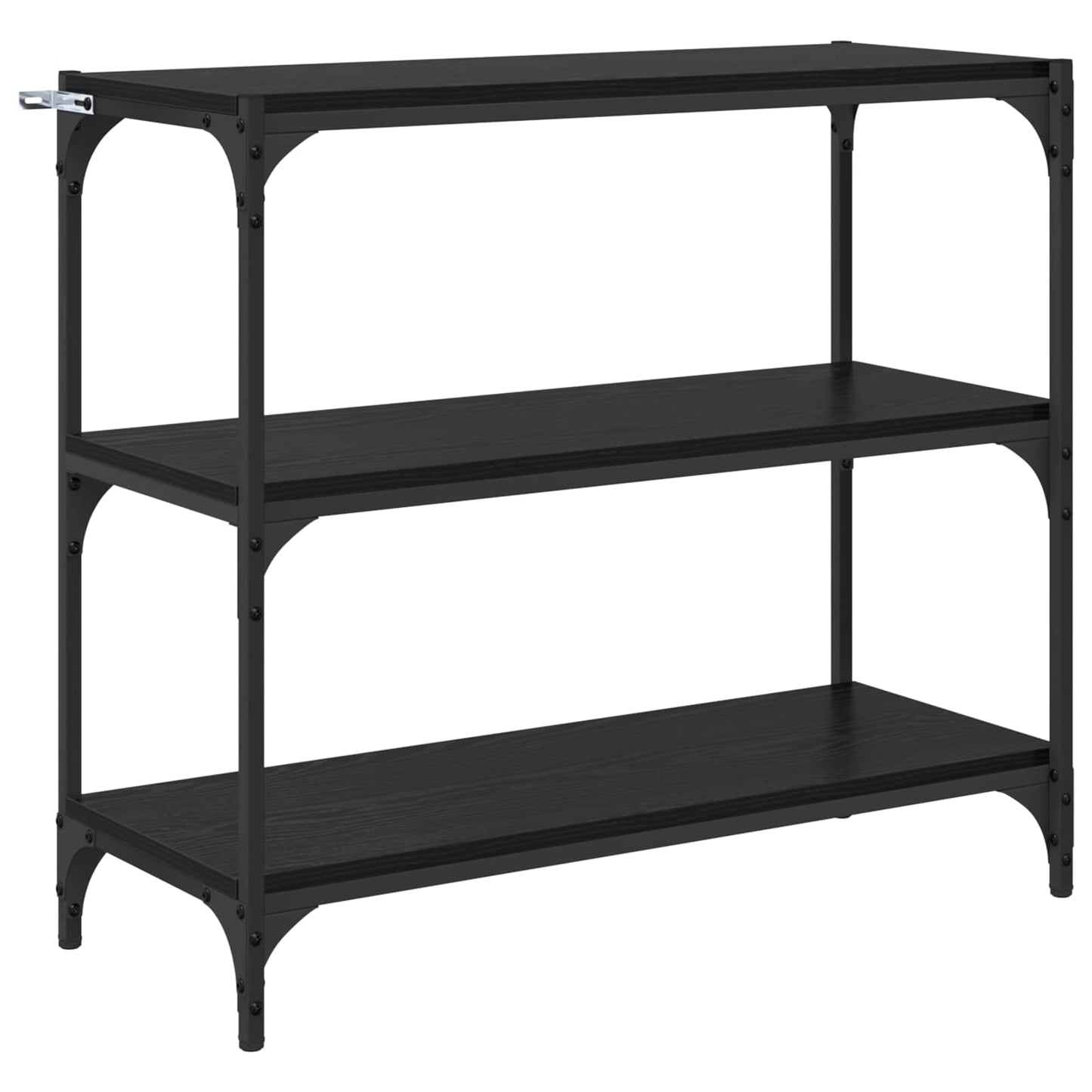 Book Cabinet Black Oak 80 x 33 x 70.5 cm