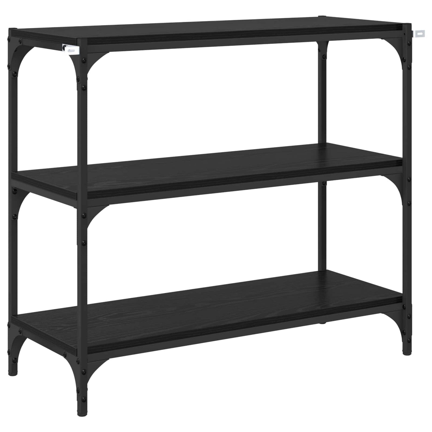 Book Cabinet Black Oak 80 x 33 x 70.5 cm