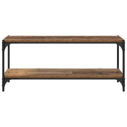 TV Cabinet Old Wood 100 x 33 x 41 cm Engineered Wood and Iron