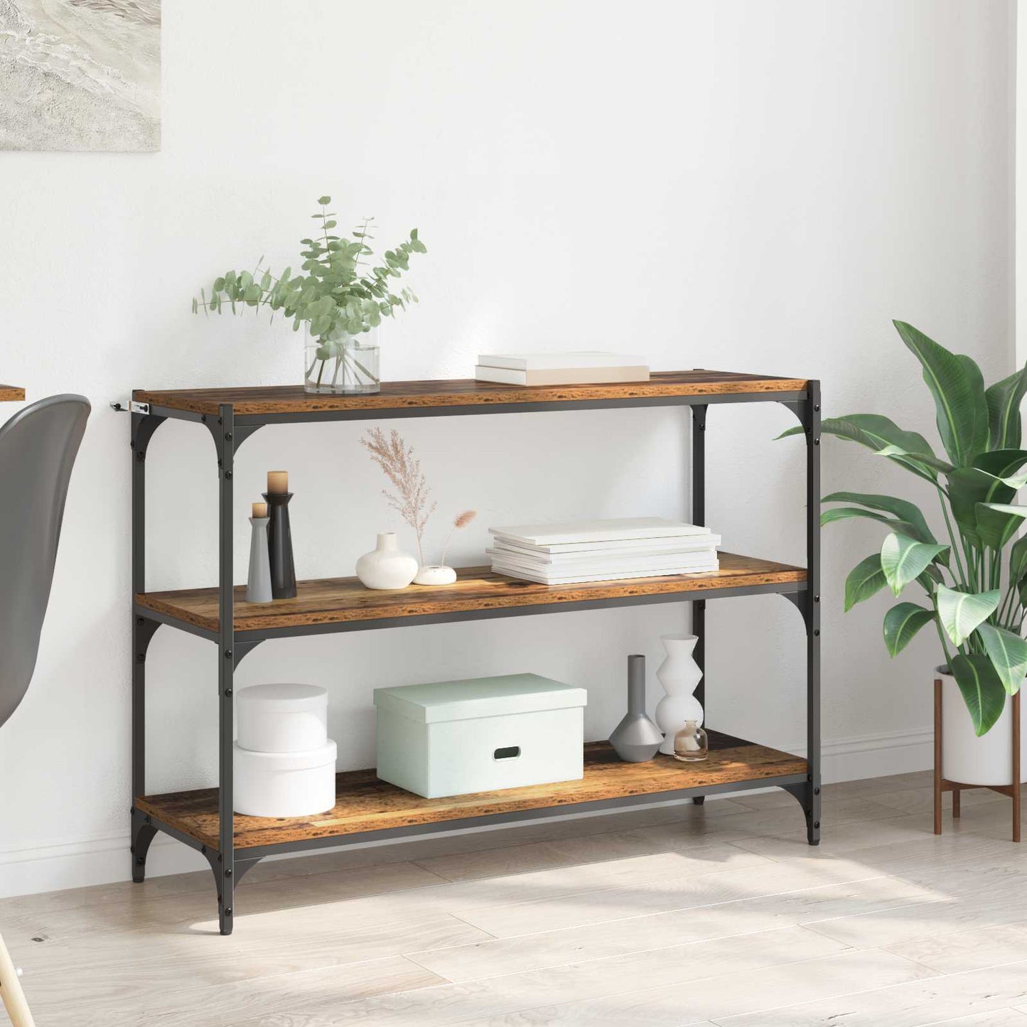 Book Cabinet Old wood 100 x 33 x 70.5 cm Engineered wood