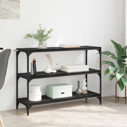 Book Cabinet Black oak 100 x 33 x 70.5 cm Engineered wood