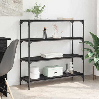 Book Cabinet Black Oak 100 x 33 x 100 cm