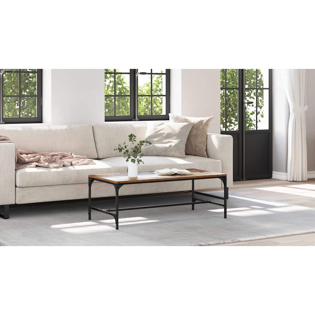 Coffee Table Old Wood 100 x 50 x 35 cm Engineered Wood