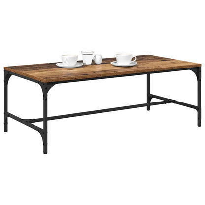 Coffee Table Old Wood 100 x 50 x 35 cm Engineered Wood
