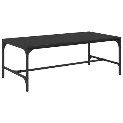 Coffee Table Black Oak 100 x 50 x 35 cm Engineered Wood