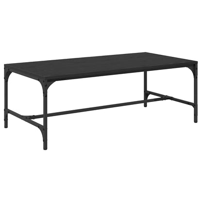 Coffee Table Black Oak 100 x 50 x 35 cm Engineered Wood
