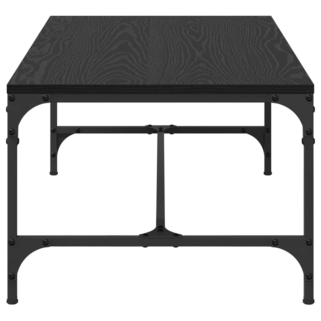 Coffee Table Black Oak 100 x 50 x 35 cm Engineered Wood
