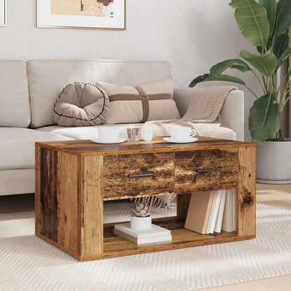 Coffee Table Old Wood 80 x 50 x 40 cm Engineered Wood