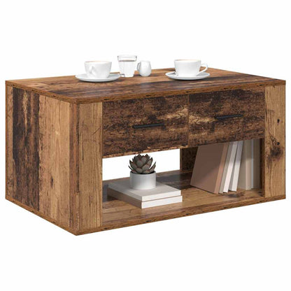 Coffee Table Old Wood 80 x 50 x 40 cm Engineered Wood