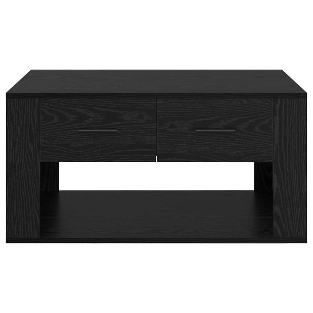 Coffee Table Black Oak 80 x 50 x 40 cm Engineered Wood