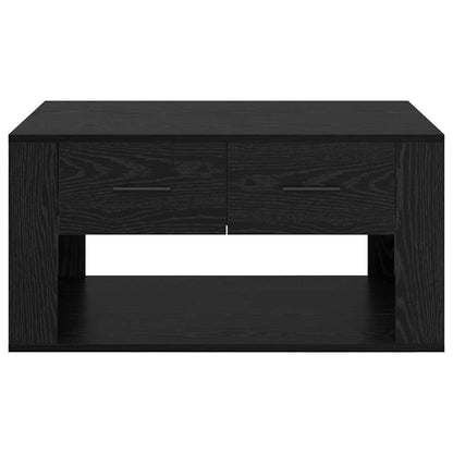 Coffee Table Black Oak 80 x 50 x 40 cm Engineered Wood