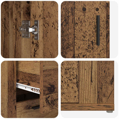 Sideboard Old Wood 100 x 33 x 59.5 cm Engineered Wood