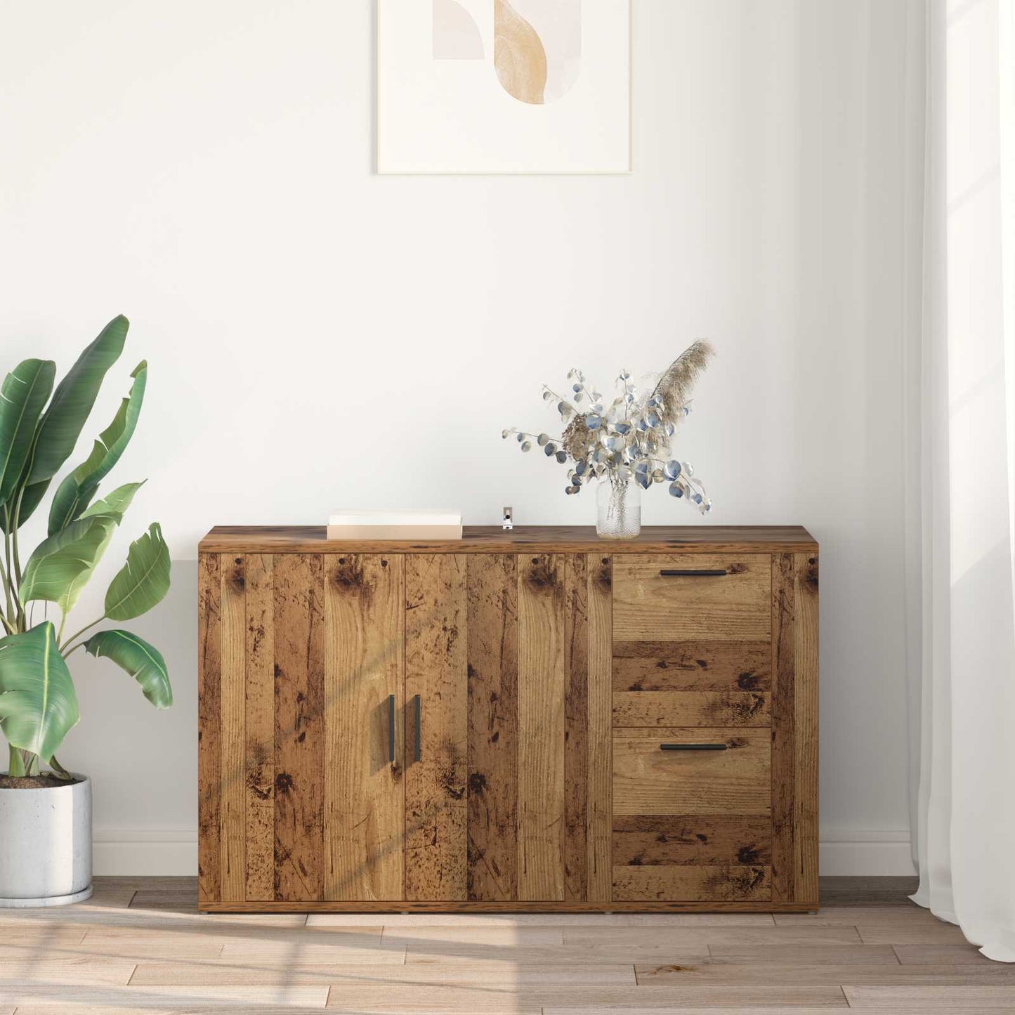 Sideboard Old Wood 100 x 33 x 59.5 cm Engineered Wood