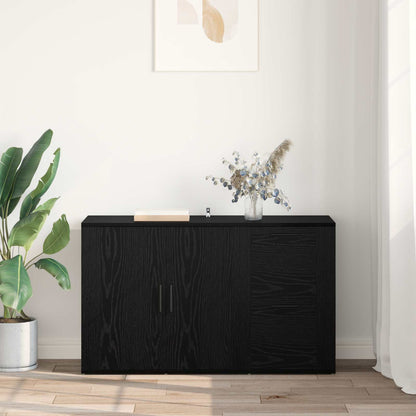 Sideboard Black Oak 100 x 33 x 59.5 cm Engineered Wood