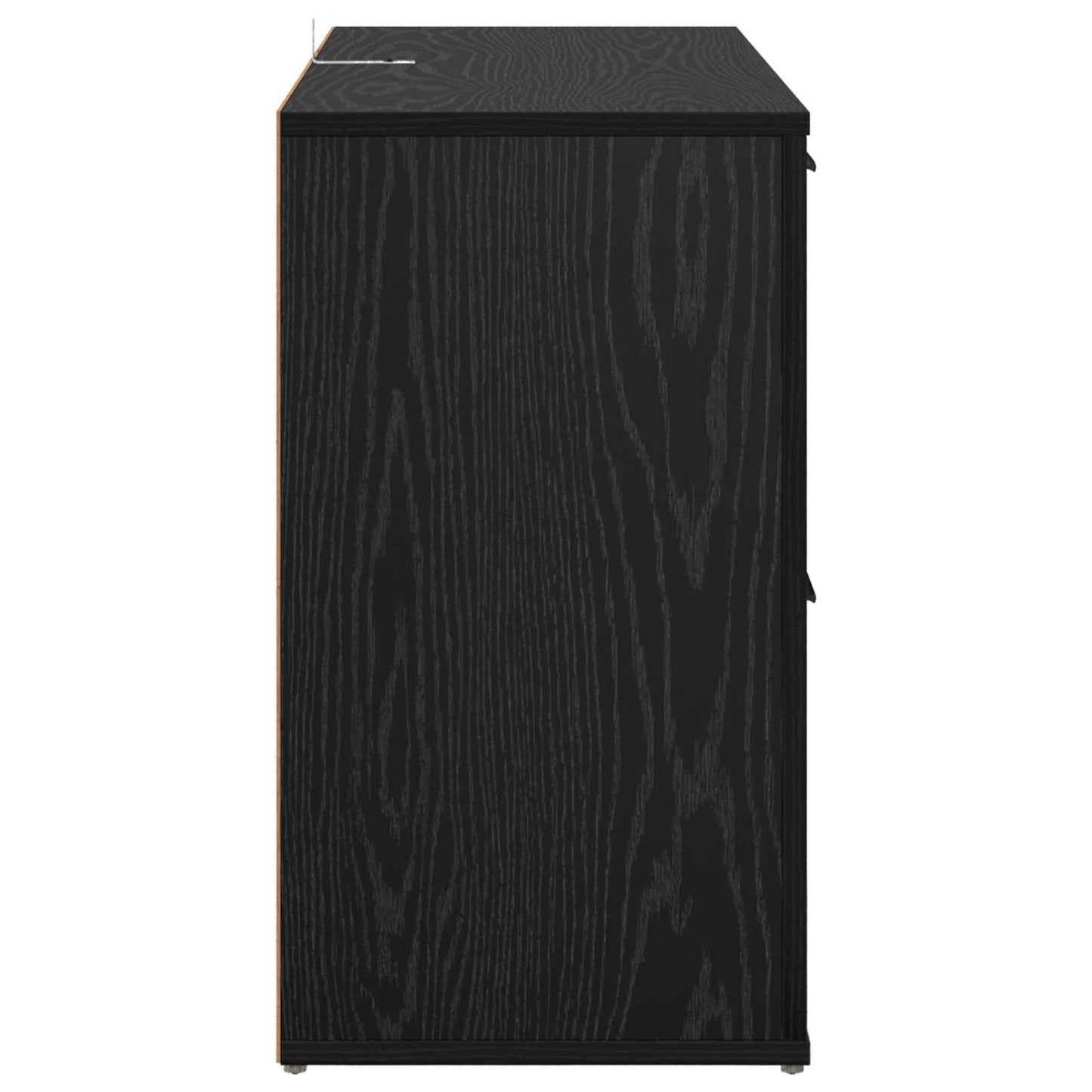 Sideboard Black Oak 100 x 33 x 59.5 cm Engineered Wood