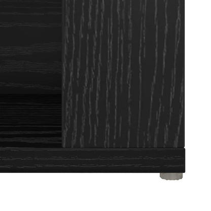 Sideboard Black Oak 100 x 30 x 59.5 cm Engineered Wood