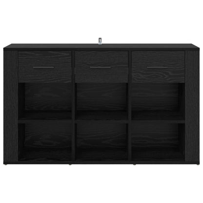 Sideboard Black Oak 100 x 30 x 59.5 cm Engineered Wood