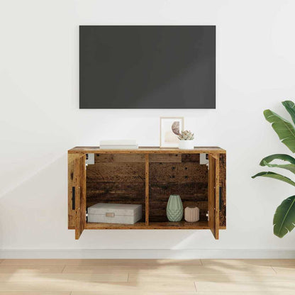 Wall Mounted TV Cabinet Wall-mounted Old Wood 80 x 34.5 x 40 cm