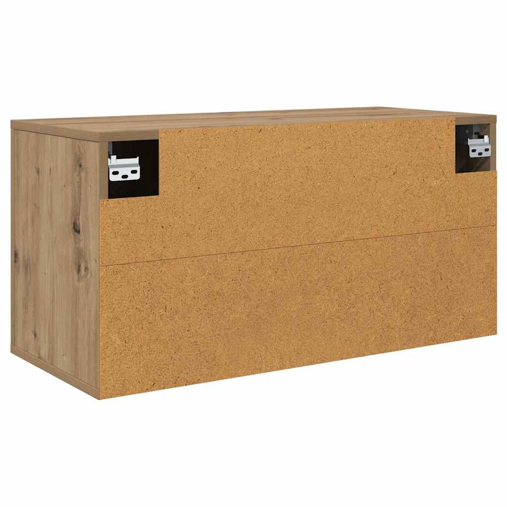 Wall Mounted TV Cabinet Artisan Oak 80 x 34.5 x 40 cm