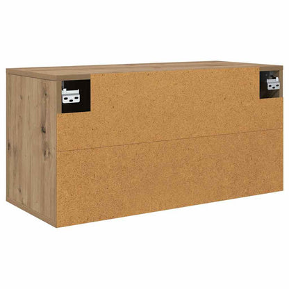 Wall Mounted TV Cabinet Artisan Oak 80 x 34.5 x 40 cm