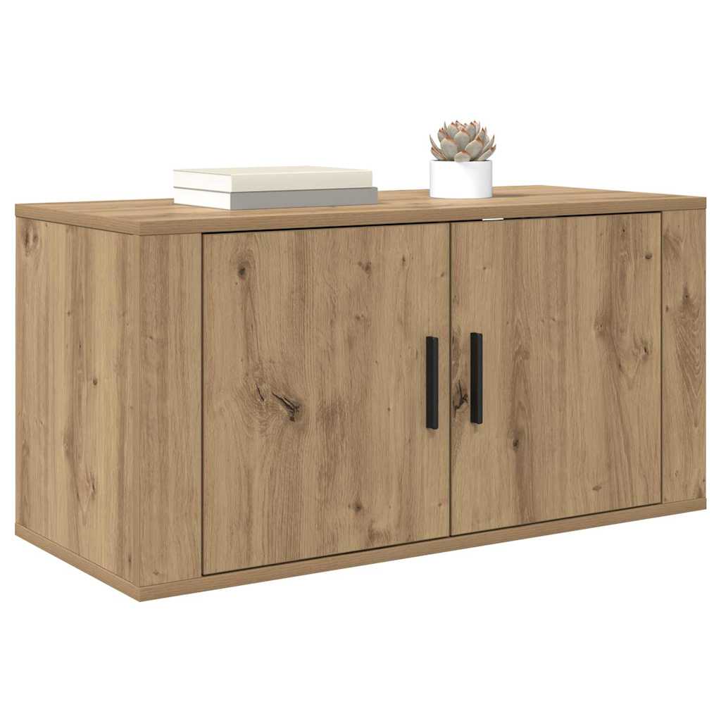 Wall Mounted TV Cabinet Artisan Oak 80 x 34.5 x 40 cm