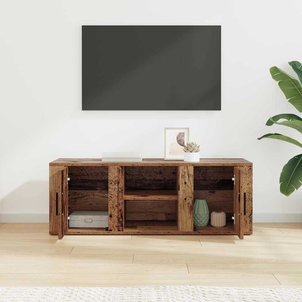 TV Cabinet Old Wood 100 x 31.5 x 35 cm Engineered Wood