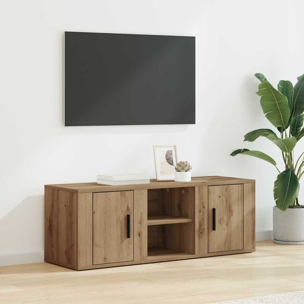 TV Cabinet Artisan Oak 100 x 31.5 x 35 cm Engineered Wood