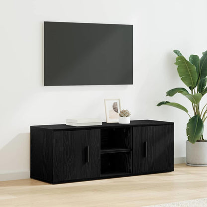 TV Cabinet 100 x 31.5 x 35 cm Black Oak Engineered Wood